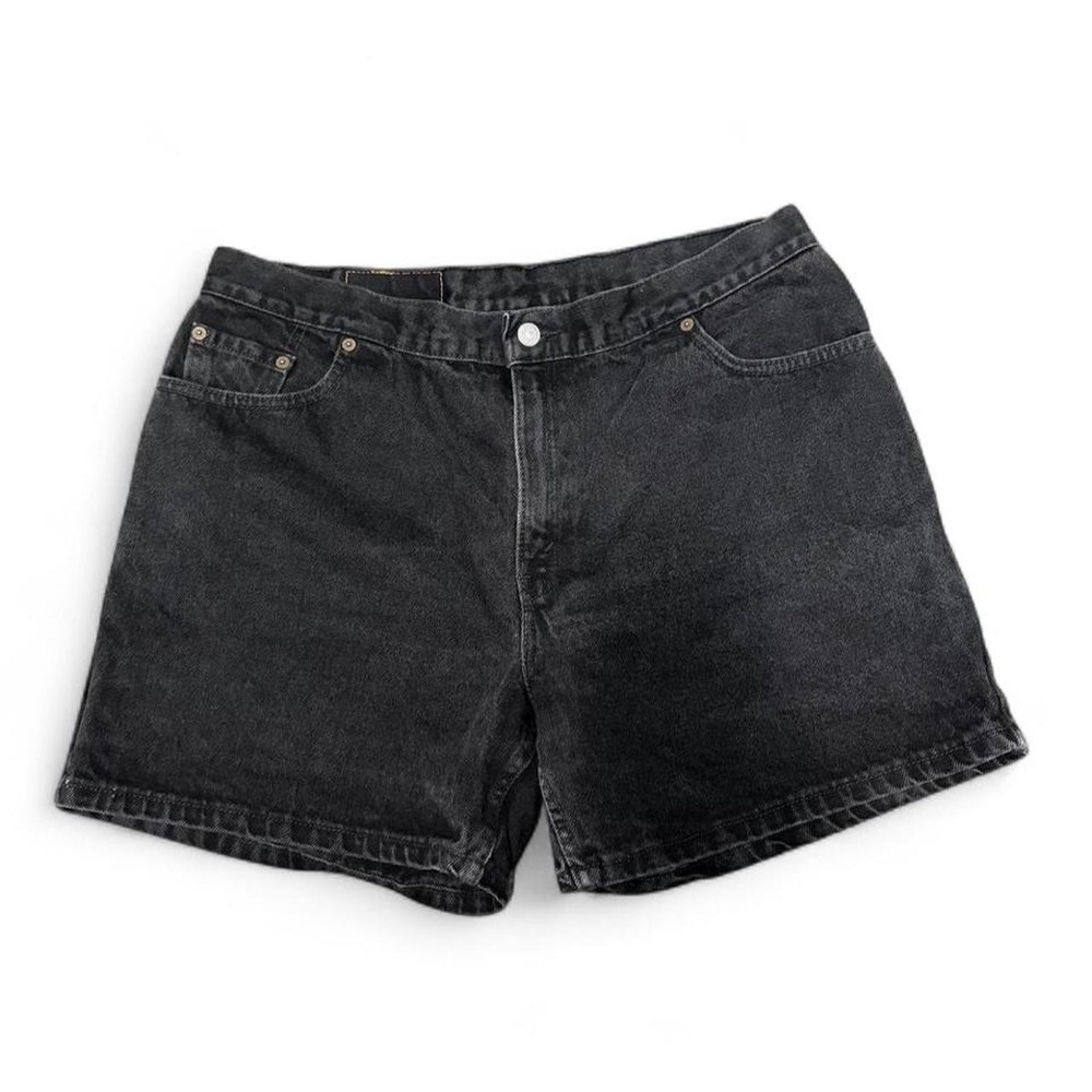 Vintage Levi's Shorts Womens 34 Black Denim 555 16 Mis USA 80s 90s